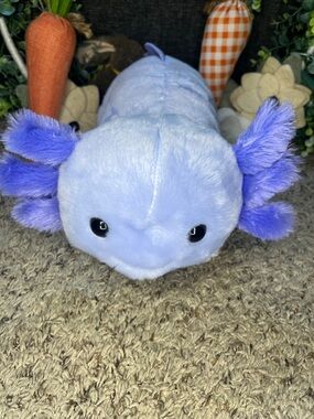 Plush Light Blue Axolotl with Purple Gills-Build a Bear